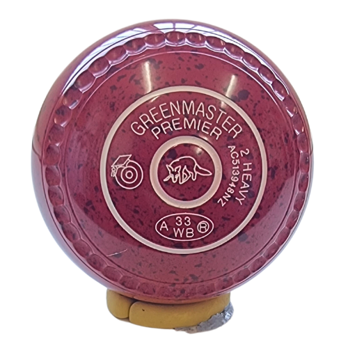 Greenmaster Premier Size 2 Cherry Red - Gripped