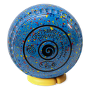 Premier Size 1 Sky Blue Red Yellow Spiral Logo - Gripped
