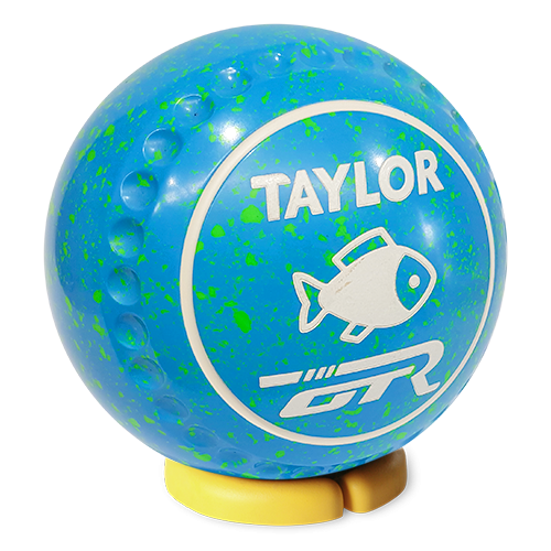 [GTR0HYL503206AZXST30] Taylor GTR Lawn Bowl Size 0 Sky Blue/Lime Fish Logo - Halfpipe